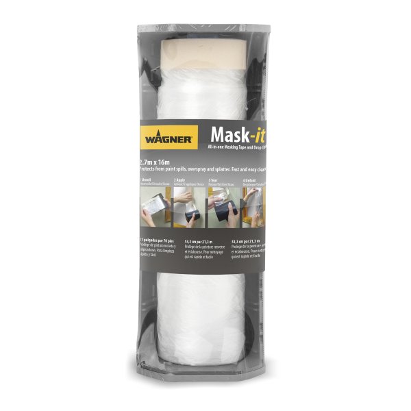 WAGNER Afdkningstape med plaststykke inkl. dispenser 16 x 2,7 m