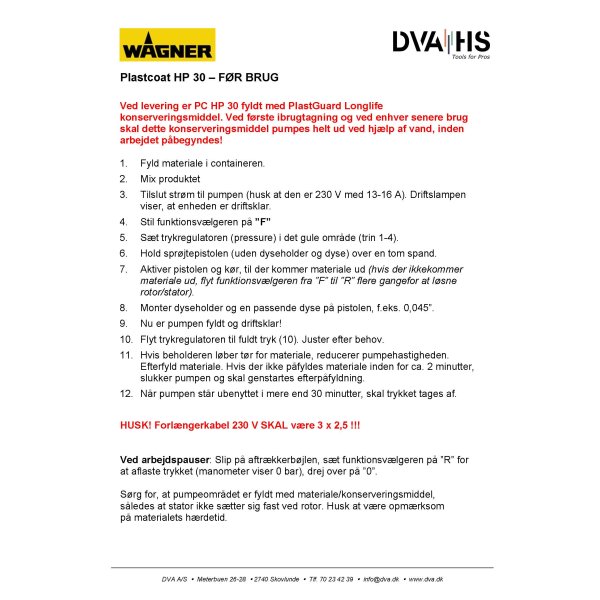 WAGNER PlastCoat HP 30 Spraypack - 2264467