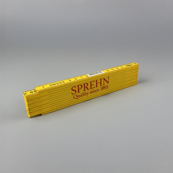 SPREHN tommestok 2 meter gul plast 12 led - 1894566