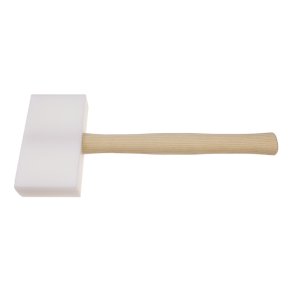 STUBAI kunststof-falshammer, firkant 155x85x35 hickoryskaft