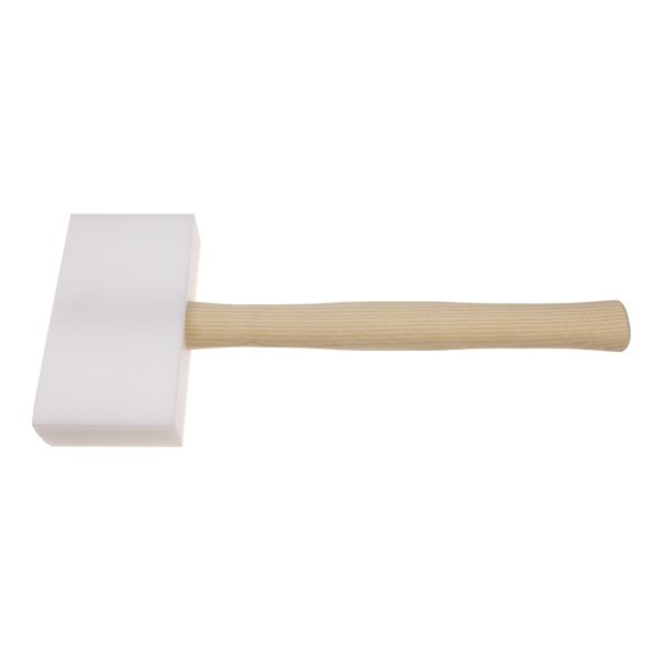 STUBAI kunststof-falshammer, firkant 155x85x35 hickoryskaft