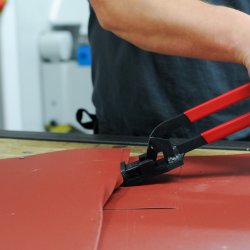 STUBAI falstang (dobbeltfalstang) 50 mm PVC - 1688613