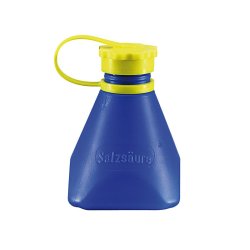 STUBAI flaske til saltsyre bl� med udl�bsstop - 1688617