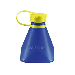 STUBAI flaske til saltsyre bl� med udl�bsstop - 1688617