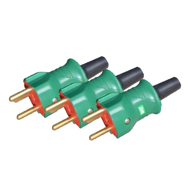 BLUE ELECTRIC El-Pakke - Hanstik stikpropper - 3 stk - 2001838