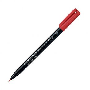 STAEDTLER permanent marker - r�d -0,4 mm - 5250209