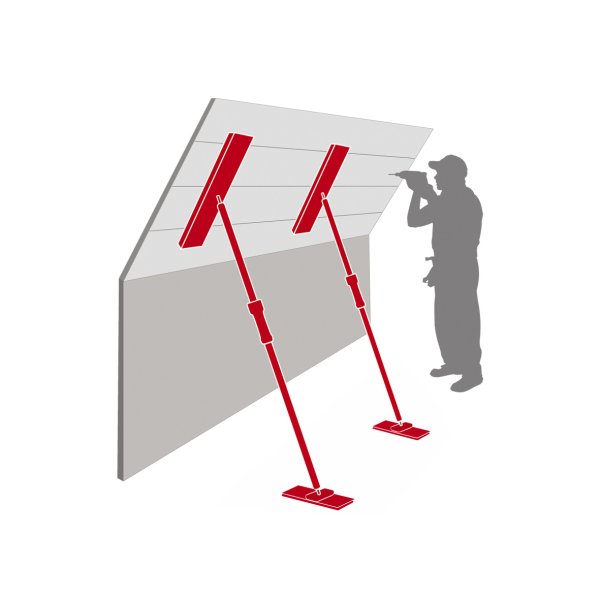 Piher Ekstra bred sttte plade for teleskopsttte 6x20 cm - 1916524