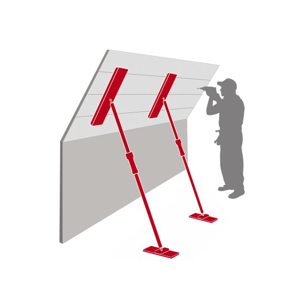 Piher Ekstra bred sttte plade for teleskopsttte 6x35 cm - 1889424