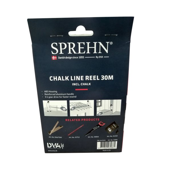 SPREHN kridtsnor Line 30m inkl. kridt - 2443161