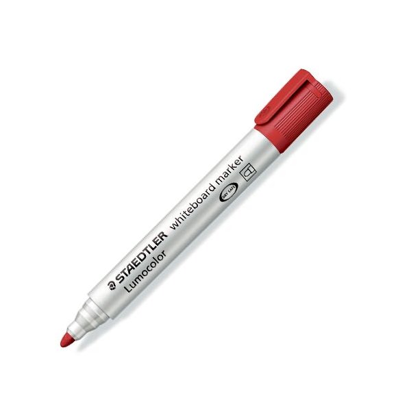 STAEDTLER whiteboard marker r�d - 2 mm spids - 5228666
