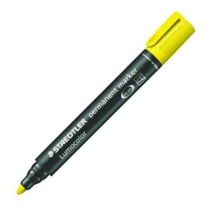 STAEDTLER permanent marker gul rund spids - 1447152