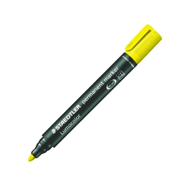 STAEDTLER permanent marker gul rund spids - 1447152