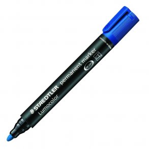 STAEDTLER permanent marker bl� rund spids - 5228649