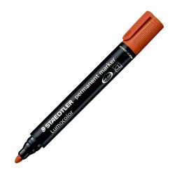 STAEDTLER permanent marker orange rund spids - 5250198
