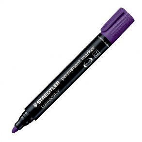 STAEDTLER permanent marker lilla rund spids - 5250199