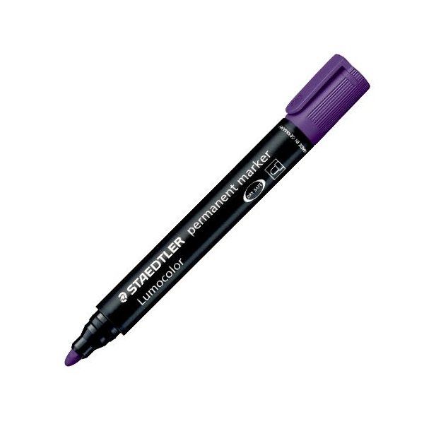 STAEDTLER permanent marker lilla rund spids - 5250199