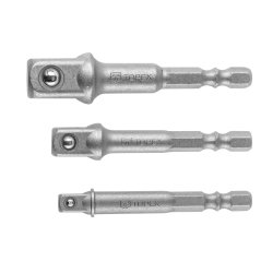 TOPEX adapterst - 1/4"+3/8"+1/2" - 3 dele - 2343789