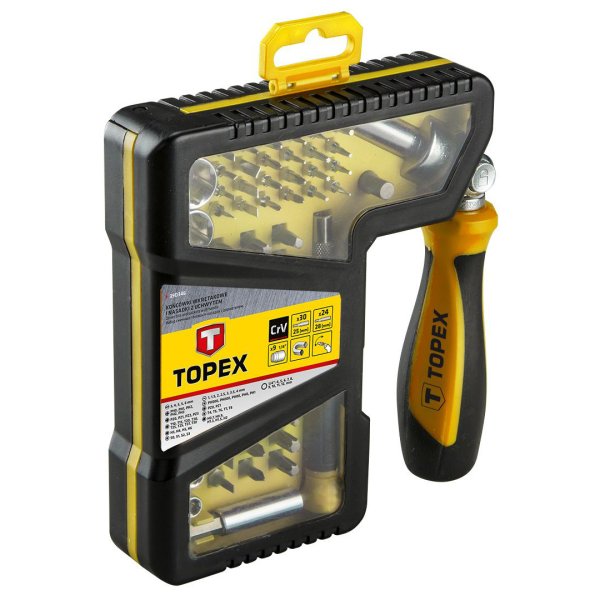 TOPEX Skraldeskruetrkker inkl. Bits &amp; toppe - 68 dele - 2357712