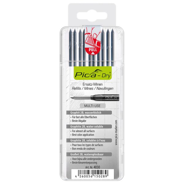 PICA Dry refill 10 x grafit 2B SB