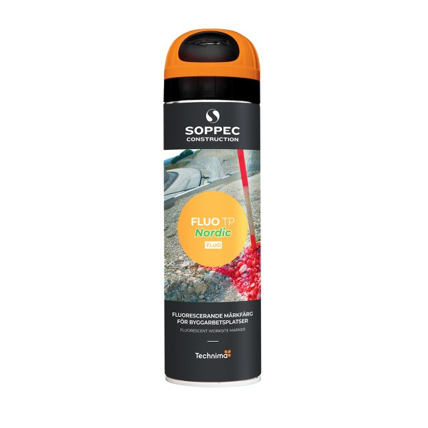SOPPEC mrkespray TP FLUO Nordic 500 ml. ORANGE  - 2473633