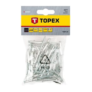 TOPEX blindnitte - 4,0 x 18,0 mm - alu - 50 stk - 2343800
