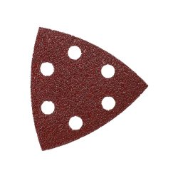 MIRKA ABRASIVE RED Trekantsandpapir 93x93x93 6Huller K80, 5-pak