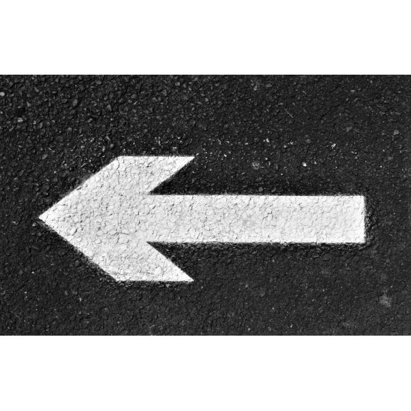 SOPPEC stencil >Denne vej pil< - 2148786