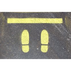 SOPPEC stencil >Vent her< - 2148787