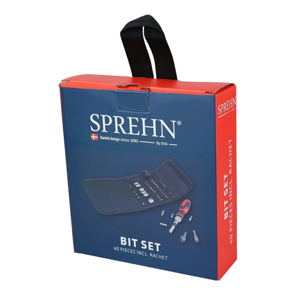 SPREHN bitsst 40 dele inkl. skraldehndtag - 2434553