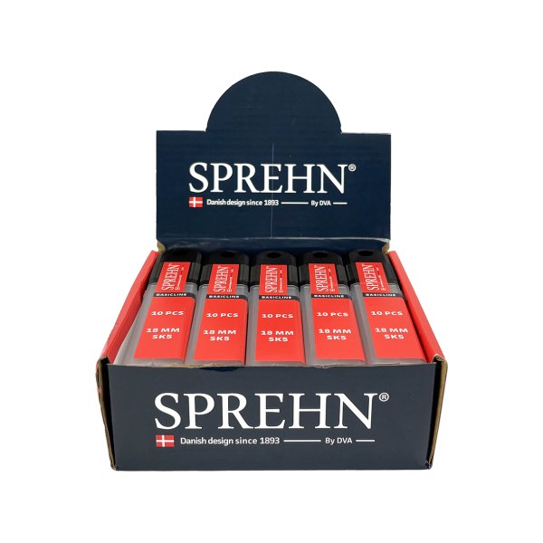 SPREHN Knivblad Basicline 18mm 10-pak - 2459315