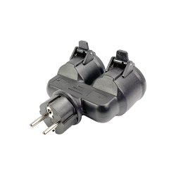 BLUE ELECTRIC Stikd�se dobbelt schuko IP44 - 2530234
