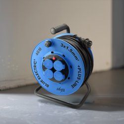 BLUE ELECTRIC Kabeltromle +PlusLine 40 M schuko 3x1,5mm&sup2; - 2530237 