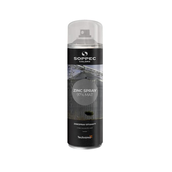 SOPPEC Colors zinkspray 500 ml. MAT 97% - 2019824