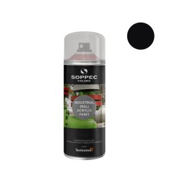 SOPPEC Colors spraymaling akryl 400 ml. RAL 9005 DYB-SORT mat