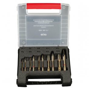 PEDDINGHAUS/SCHR&Ouml;DER bor- & skrueudtr�kkers�t 5 str. Skrueudtr�kkere med bor M4-M20 - 