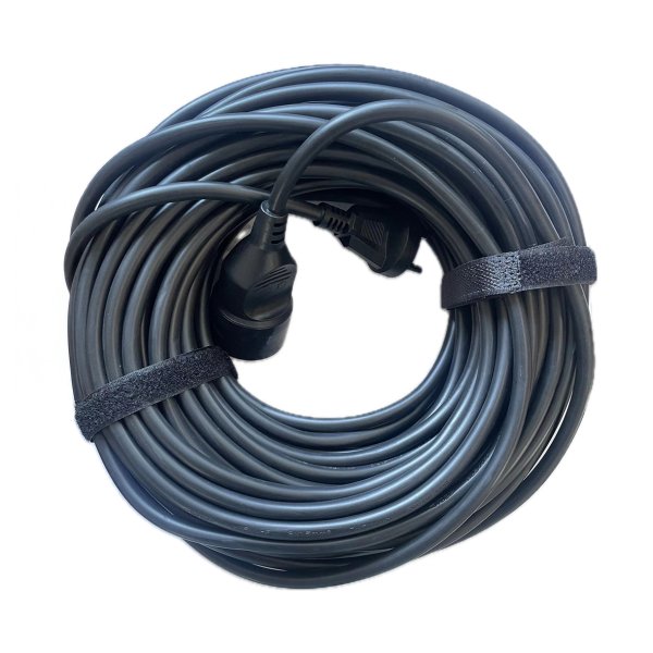 GRIPO kabels�t PVC sort 30m 2x1,0mm&sup2; 10A - 2613011
