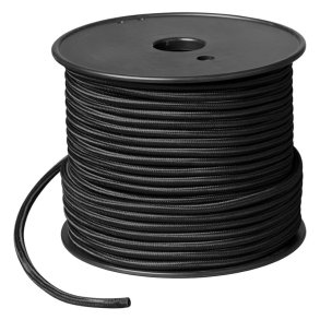 Stofledning 2x0,75mm2 Sort 50 mtr - 2344544