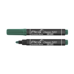PICA Classic Permanent marker DRY-SAFE 1-4mm rund spids grn - 1939870