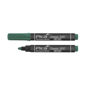 PICA Classic Permanent marker DRY-SAFE 1-4mm rund spids grn - 1939870
