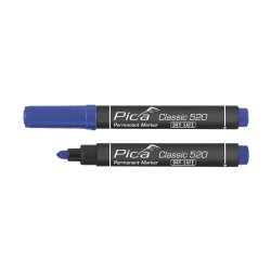 PICA Classic Permanent marker DRY-SAFE 1-4mm rund spids bl - 1784285