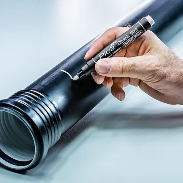 PICA Classic Permanent marker INSTANT-WHITE 1-4mm rund spids hvid - 2107727