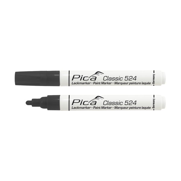 PICA Classic Industry Paint marker 2-4 mm rund spids sort - 1784262