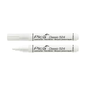 PICA Classic Industry Paint marker 2-4mm rund spids hvid - 1784258