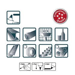 PICA Classic Industry Paint marker 2-4mm rund spids hvid - 1784258