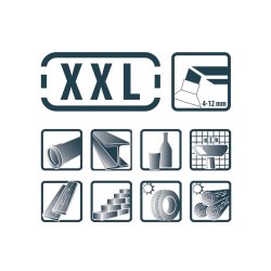 PICA Classic Permanent marker XXL 4-12mm skr/flad spids sort - 2310735