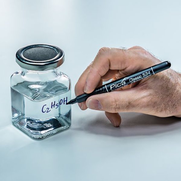 PICA Classic Permanent marker INSTANT-DRY 1mm rund spids sort - 2107730