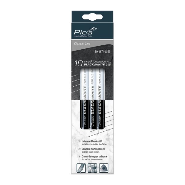 PICA Classic blyant FOR ALL sort/hvid - 2107724