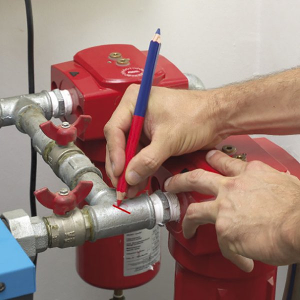 PICA Classic blyant DOUBLE rd/bl - 2313066