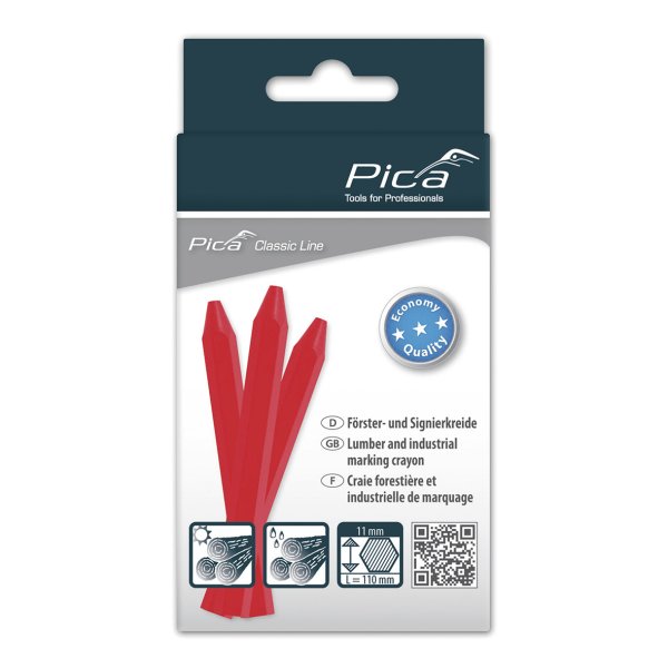 PICA Classic mrkekridt ECO rd pakke &aacute; 12 stk.