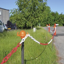 SPREHN plastkde 6mm rd/hvid 25 meter - 1683962